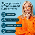 PUREHEALTH RESEARCH Lymph System Support Supplement - Lymphatic Drainage Supplement with Dandelion Extract, Cleavers, Burdock Powder - Reduce Swelling and Cleanse Lymph - 1 Bottle, Brown