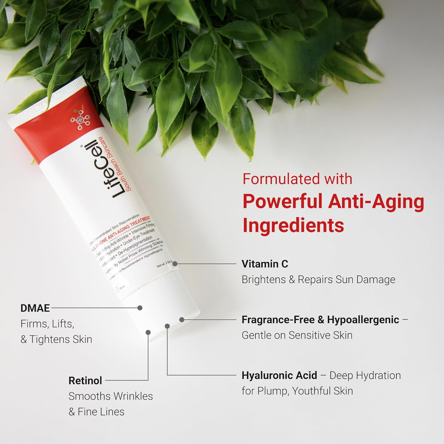 LifeCell All In One Anti-Aging Cream Wrinkle Repair & Firming 2.54 oz